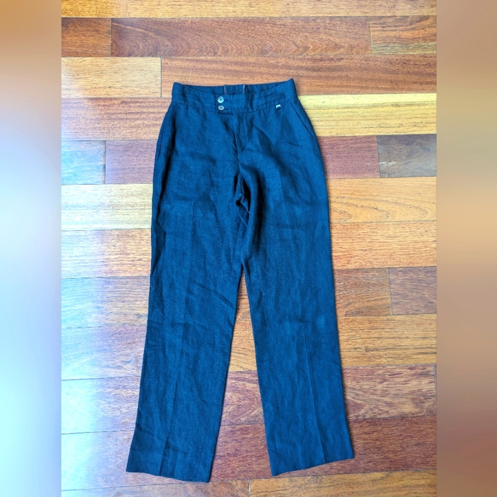 Bogner Loro Piana Wide Leg Linen Trousers size 6